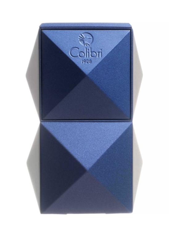 Зажигалка настольная Colibri Quasar, тройное турбопламя, Синий лак Navy