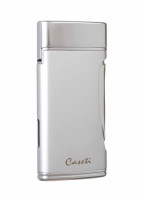 Зажигалка Caseti сигарная турбо (двойное пламя), серебристая