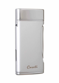 Зажигалка Caseti сигарная турбо (двойное пламя), серебристая