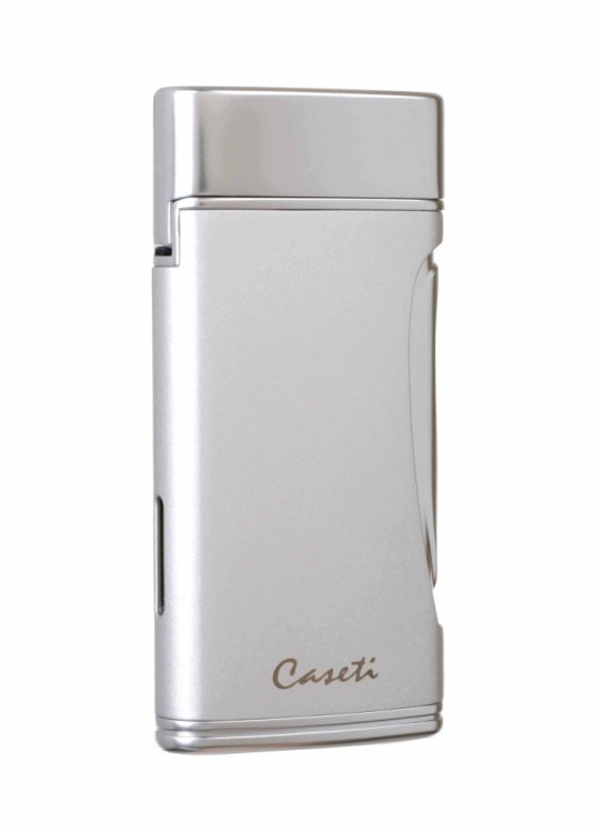 Зажигалка Caseti сигарная турбо (двойное пламя), серебристая