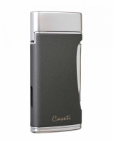 Зажигалка Caseti сигарная турбо (двойное пламя), серая
