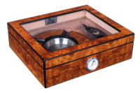 Хьюмидор Lubinski на 30 сигар с подарочным набором, Вяз матовый