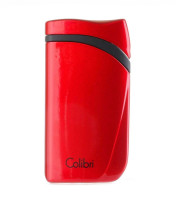 Зажигалка сигарная Colibri Falcon, красный металлик