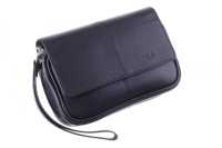 Сумка P&A для 3 трубок и табака, натуральная кожа, подарочная упаковка