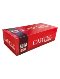 Гильзы сигаретные CARTEL SLIM RED 200