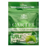 Фильтры для самокруток CARTEL SLIM APPLE 120