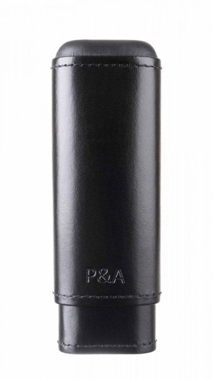 Чехол P&A на 2 сигары Робусто, натуральная кожа и кедр