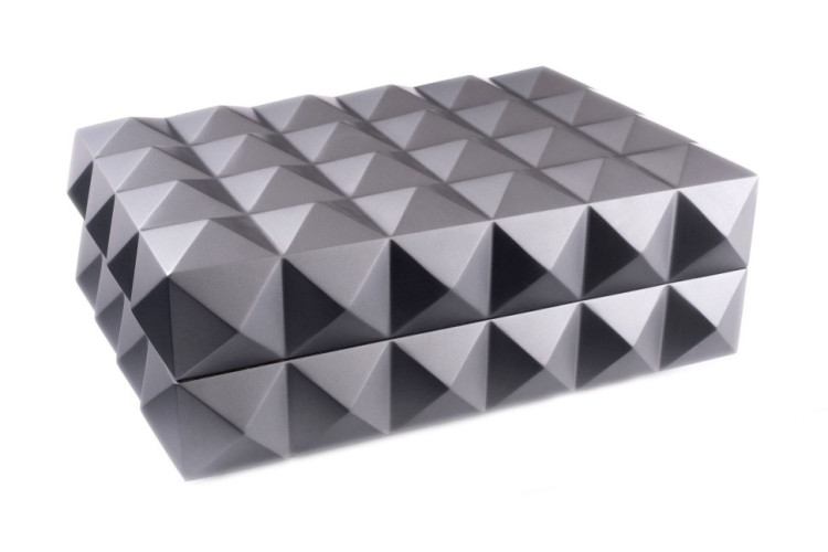 Хьюмидор Colibri Quasar на 40 сигар, Серый лак Gunmetal