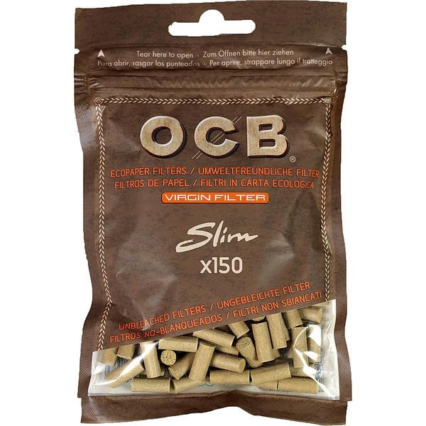 Фильтры для самокруток OCB Slim Unbleached Virgin Filter 150