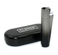 Зажигалка CLIPPER кремниевая Black Gradient, нержавеющая сталь СМ055RU