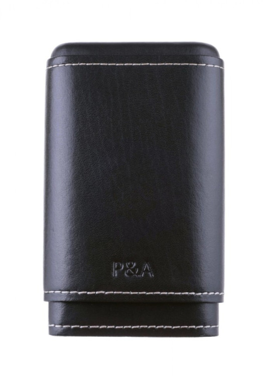 Чехол P&A на 4 сигары Робусто, натуральная кожа и кедр