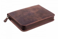 Сигарная сумка P&A на 6 сигар, натуральная кожа, коричневая