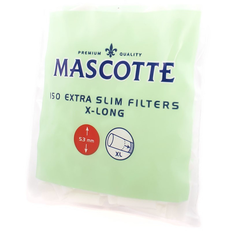 Фильтр для самокруток MASCOTTE Extra Slim X-Long 150, 5.3 мм