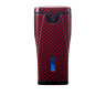 Зажигалка сигарная Colibri Monaco, тройное пламя, красный карбон