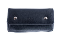 Сумка P&A для 1 трубки и табака, экокожа, черная