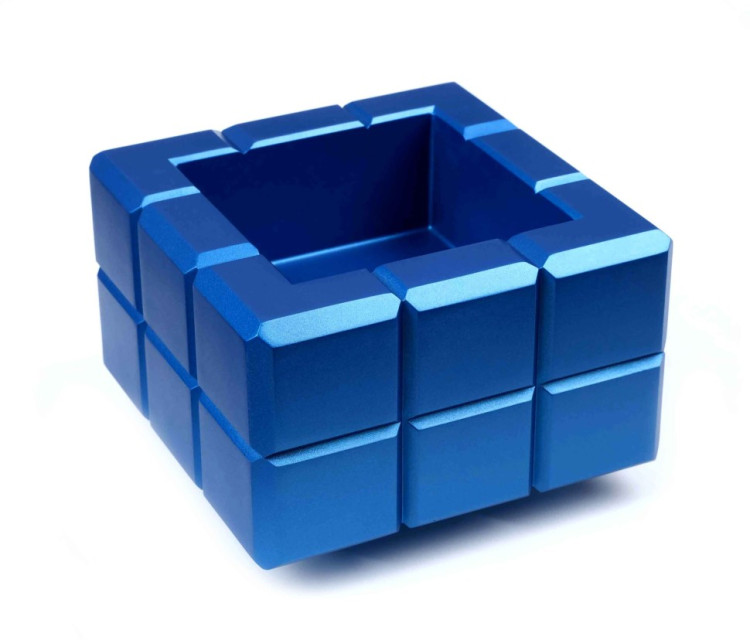 Пепельница Colibri Heritage Cube, Синий лак Navy