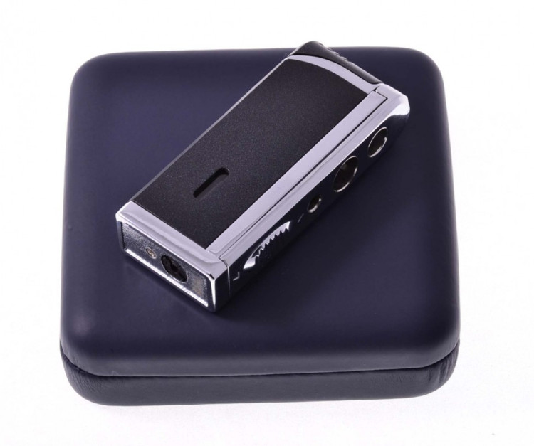 Зажигалка Tycoon с 3 пробойниками, турбо, черная