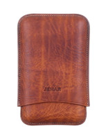 Чехол Jemar на 3 сигары, натуральная кожа