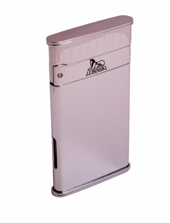 Зажигалка Lubinski "Сардиния" турбо, серебристая (уценка)