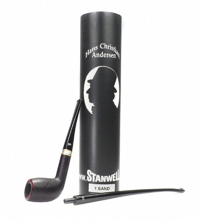Трубка STANWELL H.C. ANDERSEN Black Sandblast 1 HCA/1, 9mm