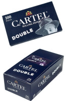 Бумага для самокруток CARTEL DOUBLE BLACK 100