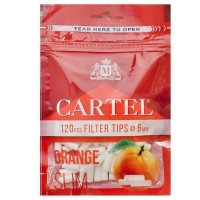 Фильтры для самокруток CARTEL SLIM ORANGE 120