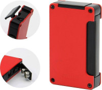 Зажигалка Adorini Jet Lighter Red турбо с пробойником красная, 11366