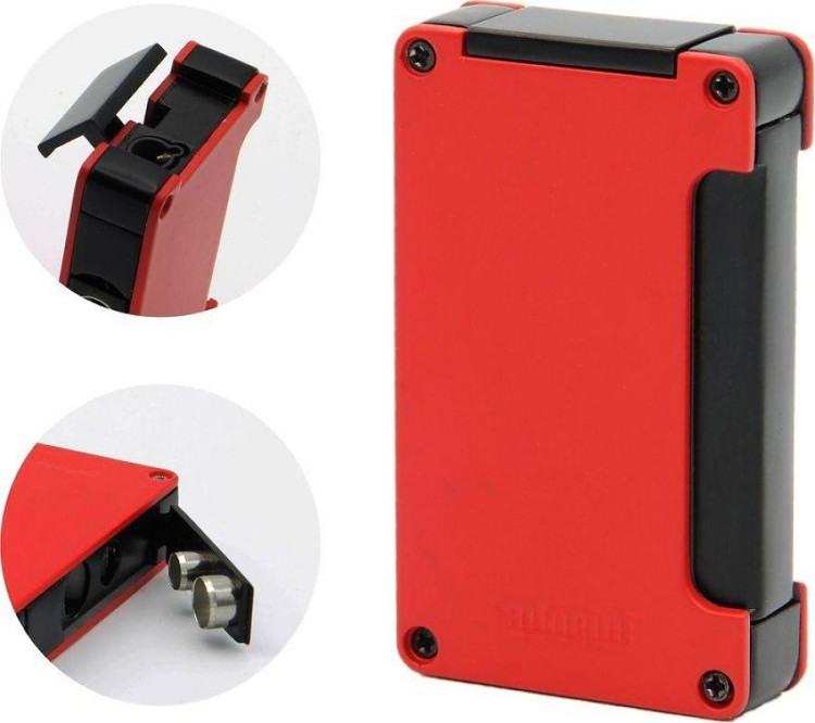 Зажигалка Adorini Jet Lighter Red турбо с пробойником красная, 11366