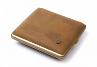 Портсигар Stoll на 18 сигарет, натуральная кожа, Буйвол