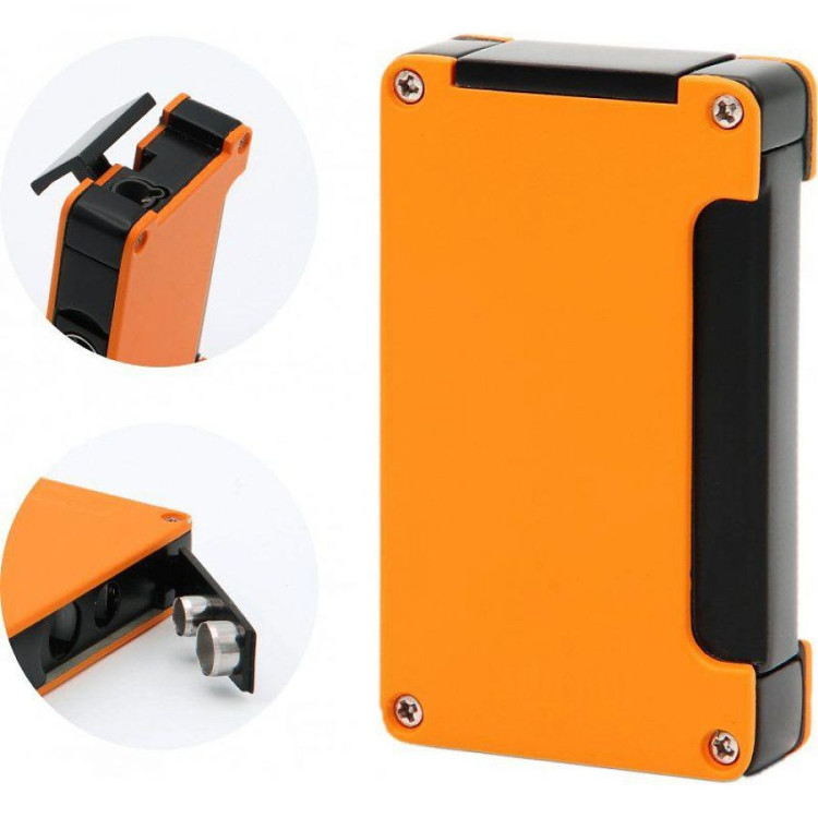 Зажигалка Adorini Jet Lighter Orange турбо с пробойником оранжевая,14261