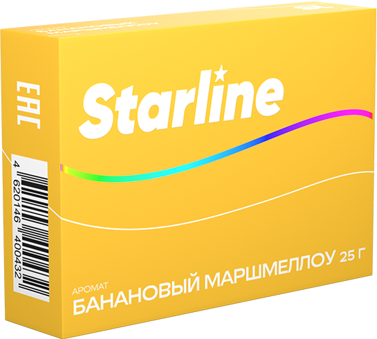 Табак для кальяна Starline Банановый Маршмеллоу 25 г