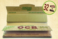 Бумага для самокруток OCB SLIM ORGANIC + Фильтры 32+32