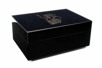 Хьюмидор Gentili Fumatore Dorato на 50 сигар, Черный лак