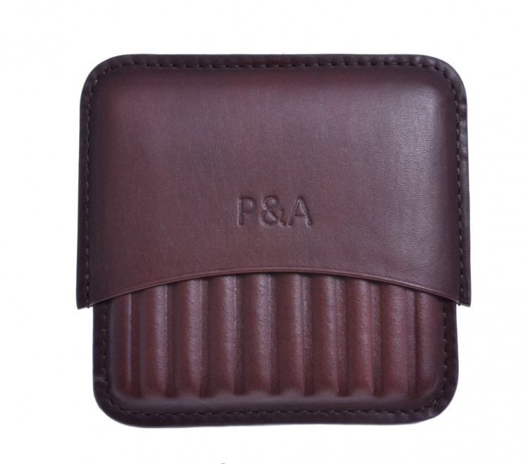 Сигаретница P&A на 10 штук, натуральная кожа