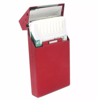 Футляр "Элеганс" для пачки сигарет 100 мм, металл, синий, на магните