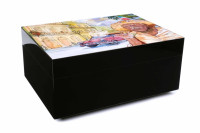 Хьюмидор Gentili Havana Street на 50 сигар, Черный лак