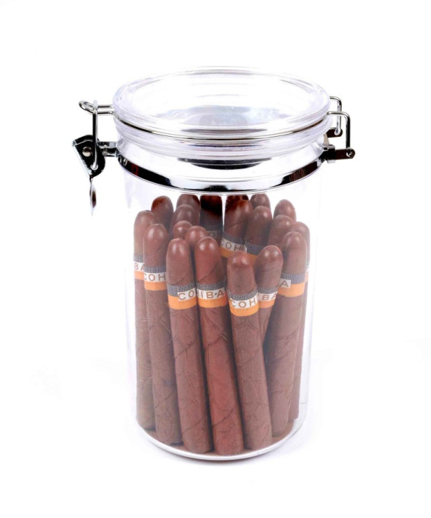 Банка Tom River на 25 сигар, акрил