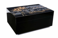 Хьюмидор Gentili Havana Gold на 50 сигар, Черный лак