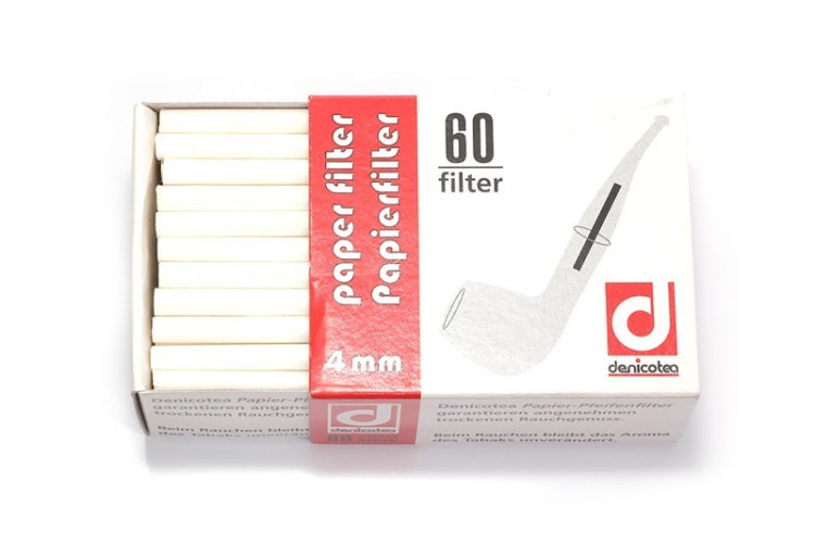 Фильтры для трубок DENICOTEA 4мм 60шт