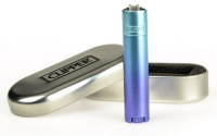 Зажигалка CLIPPER кремниевая Blue Gradient, нержавеющая сталь