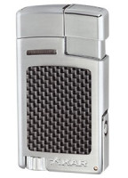 Зажигалка  Xikar 523 Forte Carbon Fiber Silver SLCF