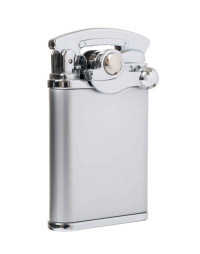 Зажигалка Lubinski "Палермо" кремневая турбо, двойное пламя, хром