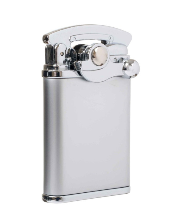 Зажигалка Lubinski "Палермо" кремневая турбо, двойное пламя, хром