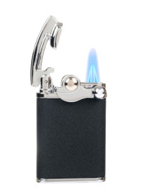 Зажигалка Lubinski "Палермо" кремневая турбо, двойное пламя, черная