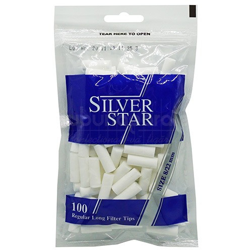 Фильтры для самокруток Silver Star Regular Long 8/22 мм 100