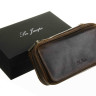 Сумка Ser Jacopo для 2 трубок и табака, натуральная кожа, подарочная упаковка