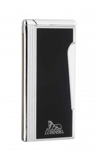 Зажигалка Lubinski "Милан" суперплоская, кремневая-турбо, черная