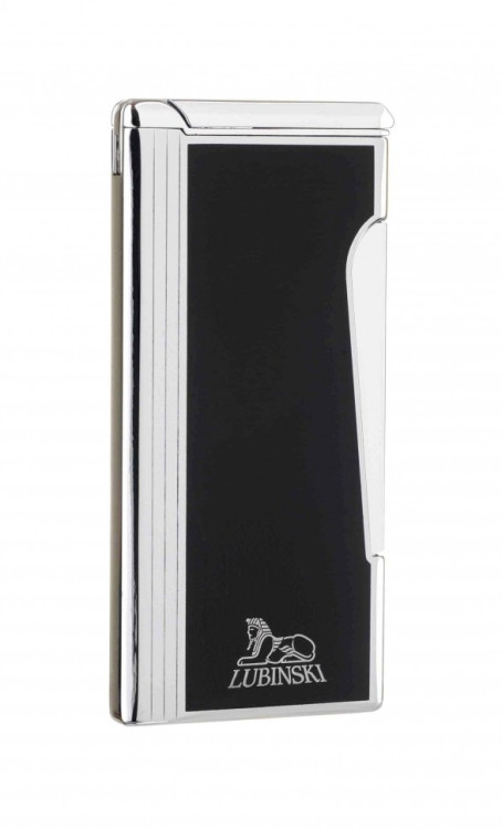 Зажигалка Lubinski "Милан" суперплоская, кремневая-турбо, черная