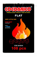 Уголь для кальяна COCOBRICO FLAT 108*25 мм, кокосовый