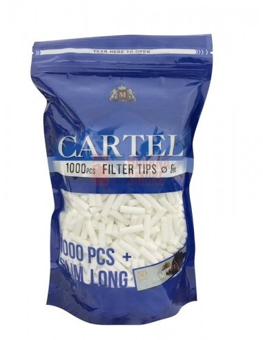 Фильтры для самокруток CARTEL Slim Long 1000 + Буклет бумаги